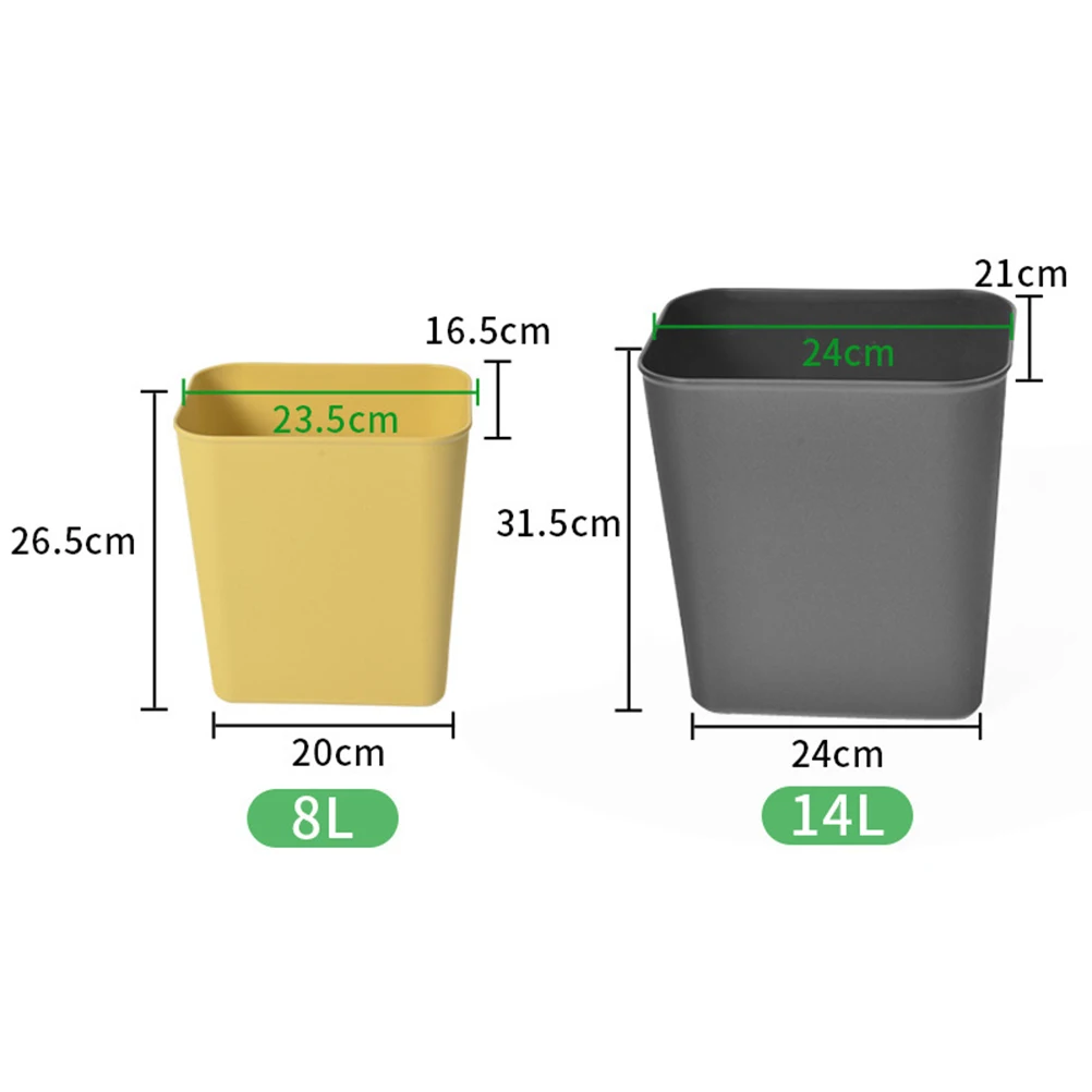 

2pcs Japanese Style Mini Trash Can Premium Simple Square Waste Bin Household Garbage Organizer For Bedroom Kitchen