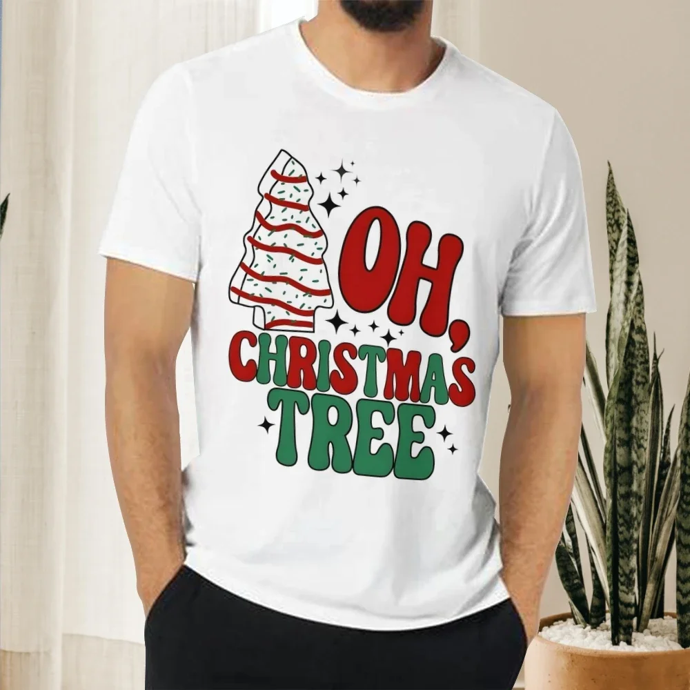 3D Print Santa Claus Christmas T-Shirt, Xmas Graphic Tee for Men and Women, Holiday Party Outfit, Festive Holiday Top