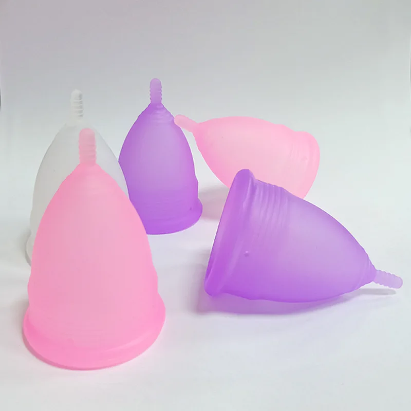 100pc Wholesale Menstrual Cup Hygiener Period Cup Medical Grade Silicone Mestrual Disc Women Menses Bowl Lady Mestrual Collector