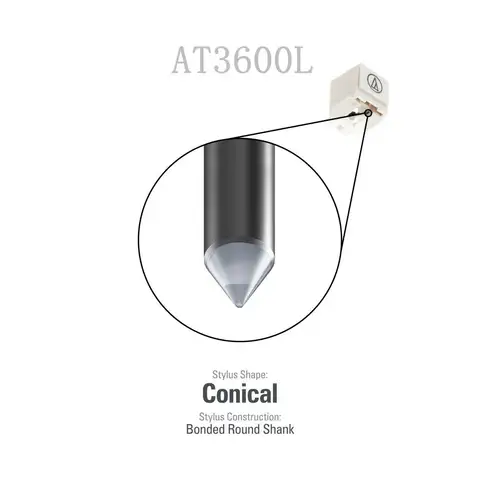 AT3600L Phono Cartridge Vinyl Record Playe MM LP Phonograph Stylus Moving Magnet 20Hz-20kHz 1pcs