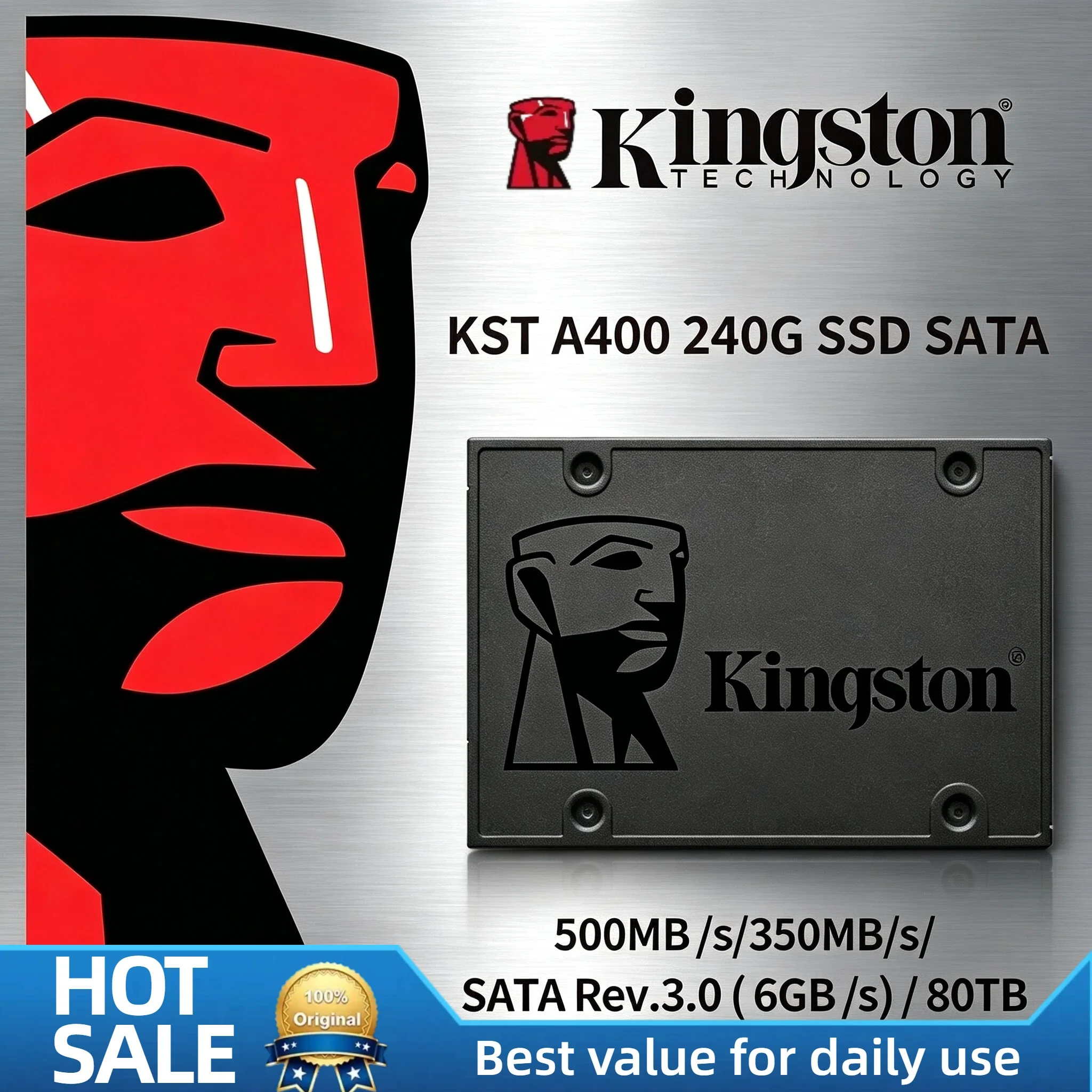 Kingston A400 SSD 960GB 480GB 240GB 120GB SATA III 2.5 Inch Internal Solid State Drive HDD Hard Disk Laptop Desktop PC