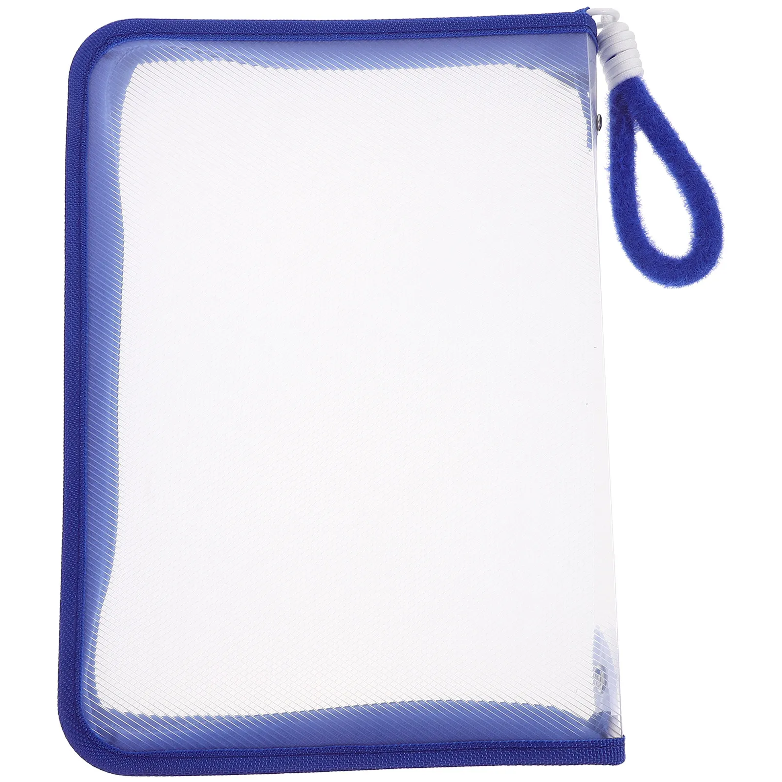Clear Waterproof Zipper Document Bag Transparent PP Pouch for Travel Organization School Office Toiletries Makeup Pencils