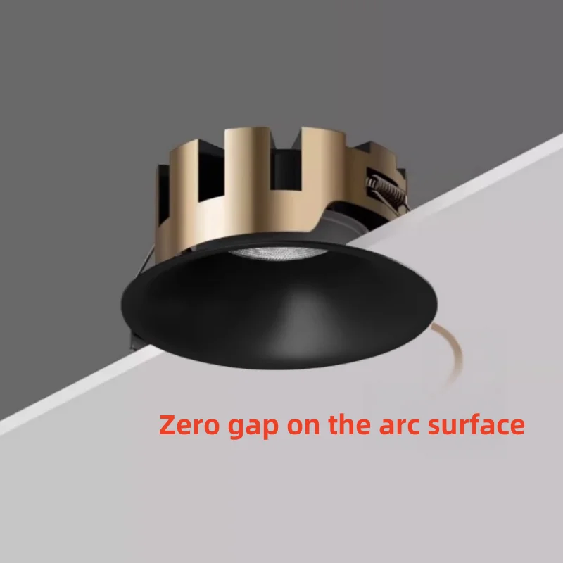 

2025 The latest bezel-free spotlight embedded arc non-embedded living room deep anti-glare eye protection downlight