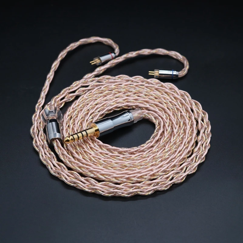 IvipQ 8-жильный высокочистый 26AWG + Модернизированный сменный Hi-Fi кабель для наушников 2,5 мм 3,5 мм 4,4 мм для MK3 LZ A6