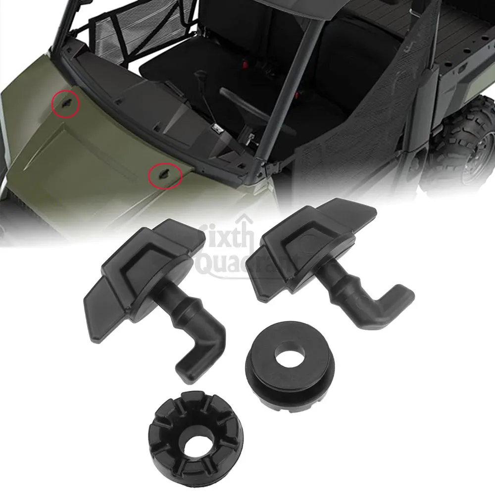 

Universal Black Latch Toggles Grommets Kit ABS Plastic & Rubber Compatible with Sportsman 1000 XP 2015-2024