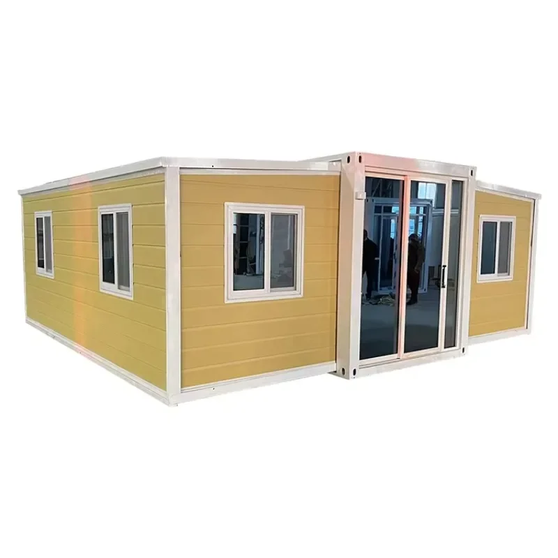 Casas Prefabricadas Camping 20FT 2 Bedroom Prefab Container Homes Expandable Shipping Container House with Bathroom