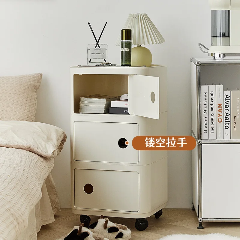 Bedside table Household small apartment multi-layer locker Modern simple side storage cabinet