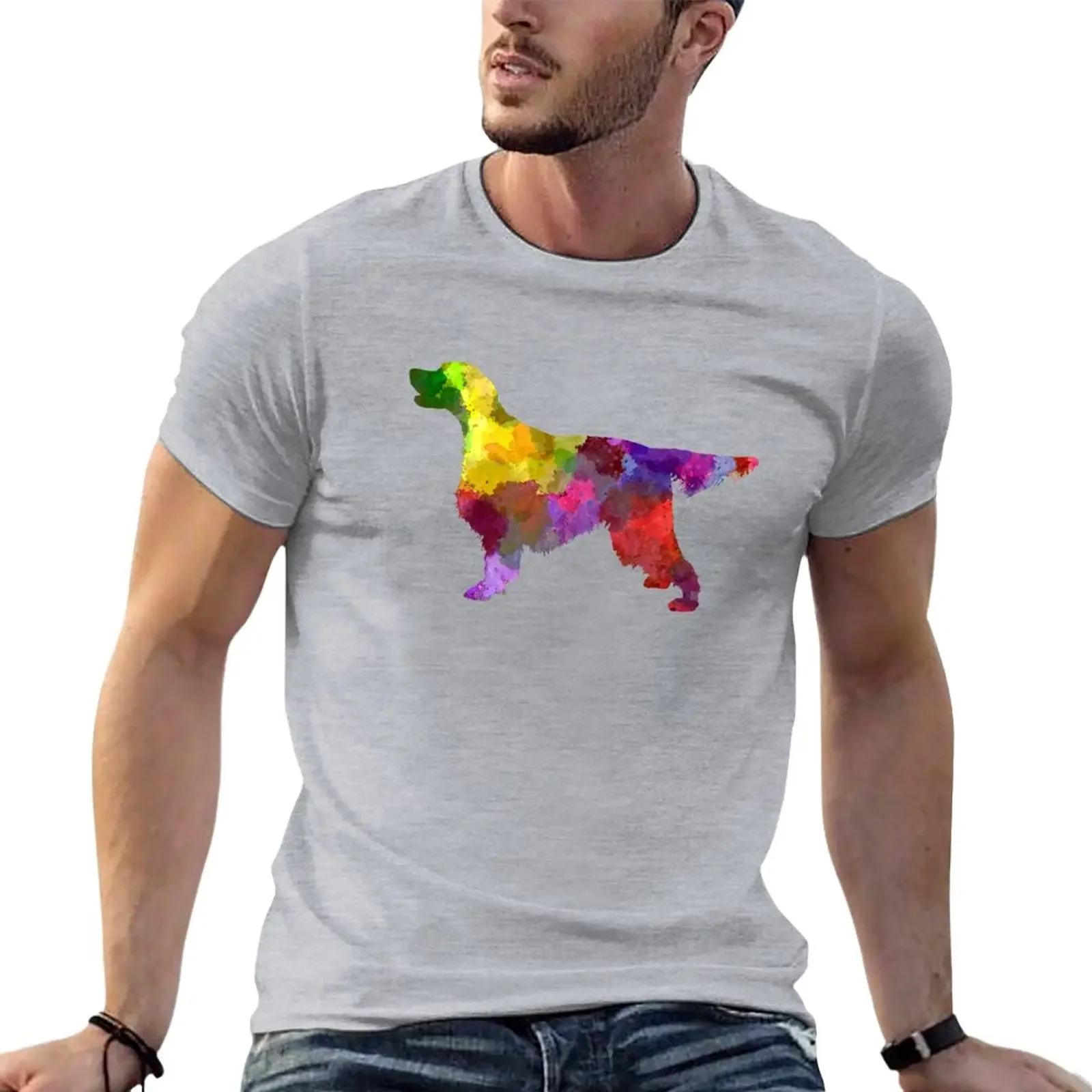 

Gordon Setter in watercolor T-Shirt sweat shirts sublime vintage Tee shirt slim fit t shirts for men
