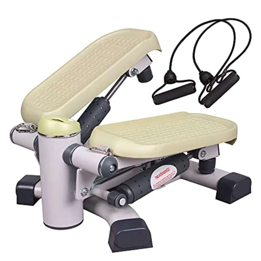 

Premium Portable Climber Stair Stepper and Waist Fitness Twister Step Machine with LCD Monitor ST6600-2 Green