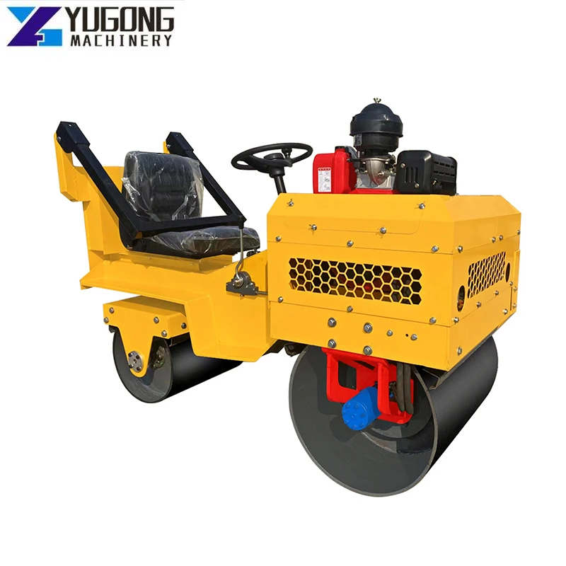 YG Mini Asphalt Road Roller Diesel Gasoline Engine 15P Ride on Road Roller