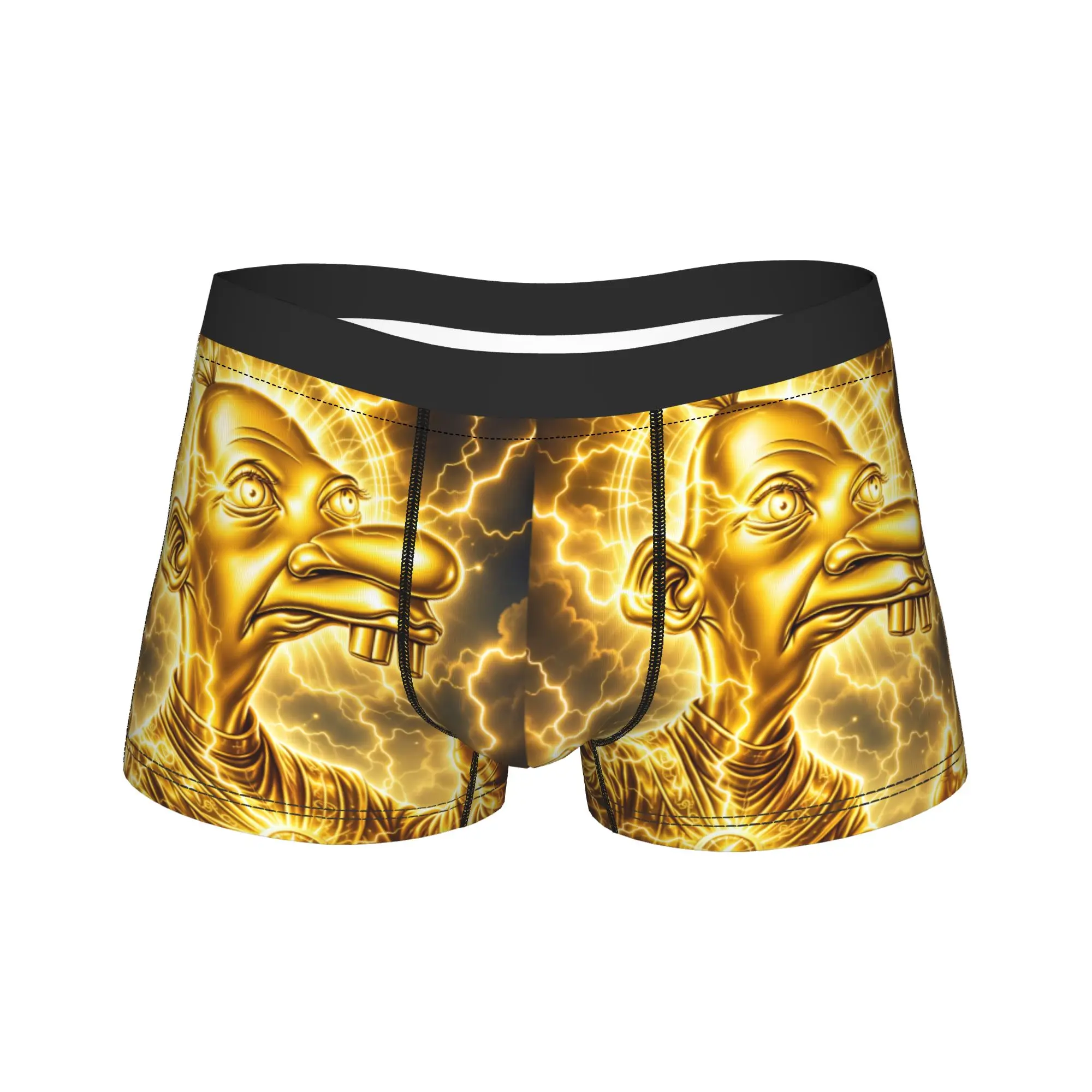 Tung Tung Sahur Golden Long Nose Meme Boxer Shorts 3D Pouch Underwear Hot Sale Printing Boxer Brief Funny Male Panties Plus Size