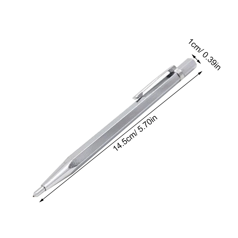 

3 pcs Carbide Scribe Pen 14.5Cm 8Mm Stainless Steel Handle For Hardened Steel Glass Ceramics Metal Etching Engraving Tool