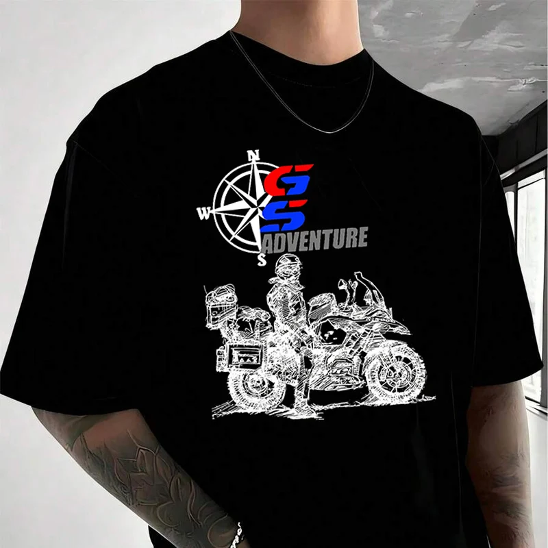 

Men's Women Summer Cotton T-shirt Drive The Classic Motorcycle GS 1250 R 1250 GS E30 Loose Short Sleeved Casual Basic TShirt Top