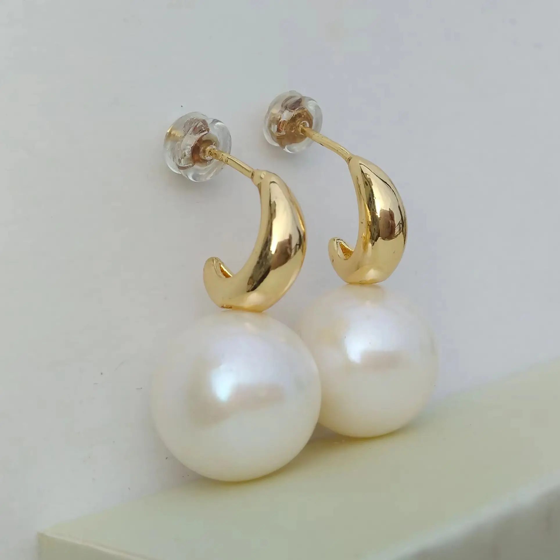 Gift Box Hot Huge Aaaa++++ 10-11mm 9-10mm Gorgeous Seawater White Round Pearl Earring 925s