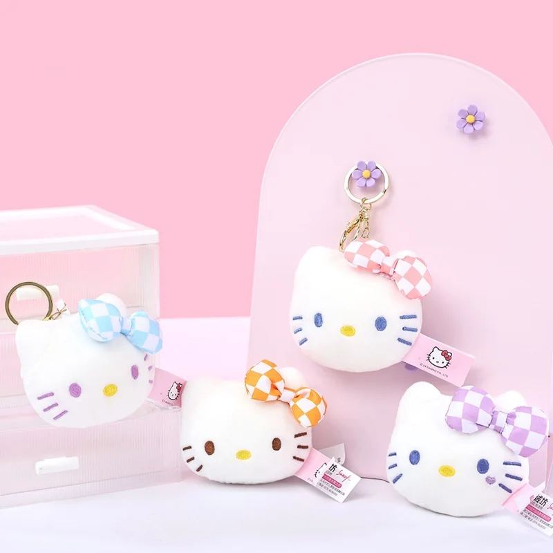 Sanrioed Kawaii Hello Kitty Kuromi Sang Trọng Đồ Chơi Búp Bê Mặt Dây Chuyền Dễ Thương Sang Trọng Móc Khóa Túi Mặt Dây Chuyền Giáng Sinh Gifts12CM