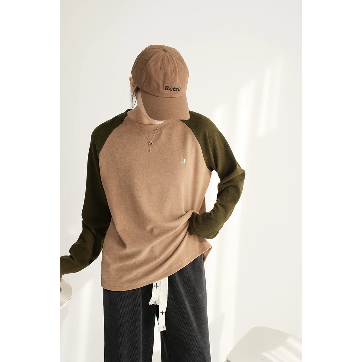 

Мягкая женская футболка из модала с длинным рукавом и круглым вырезом, на флисовой подкладке, весна-осень, теплая базовая кофта, милый топ