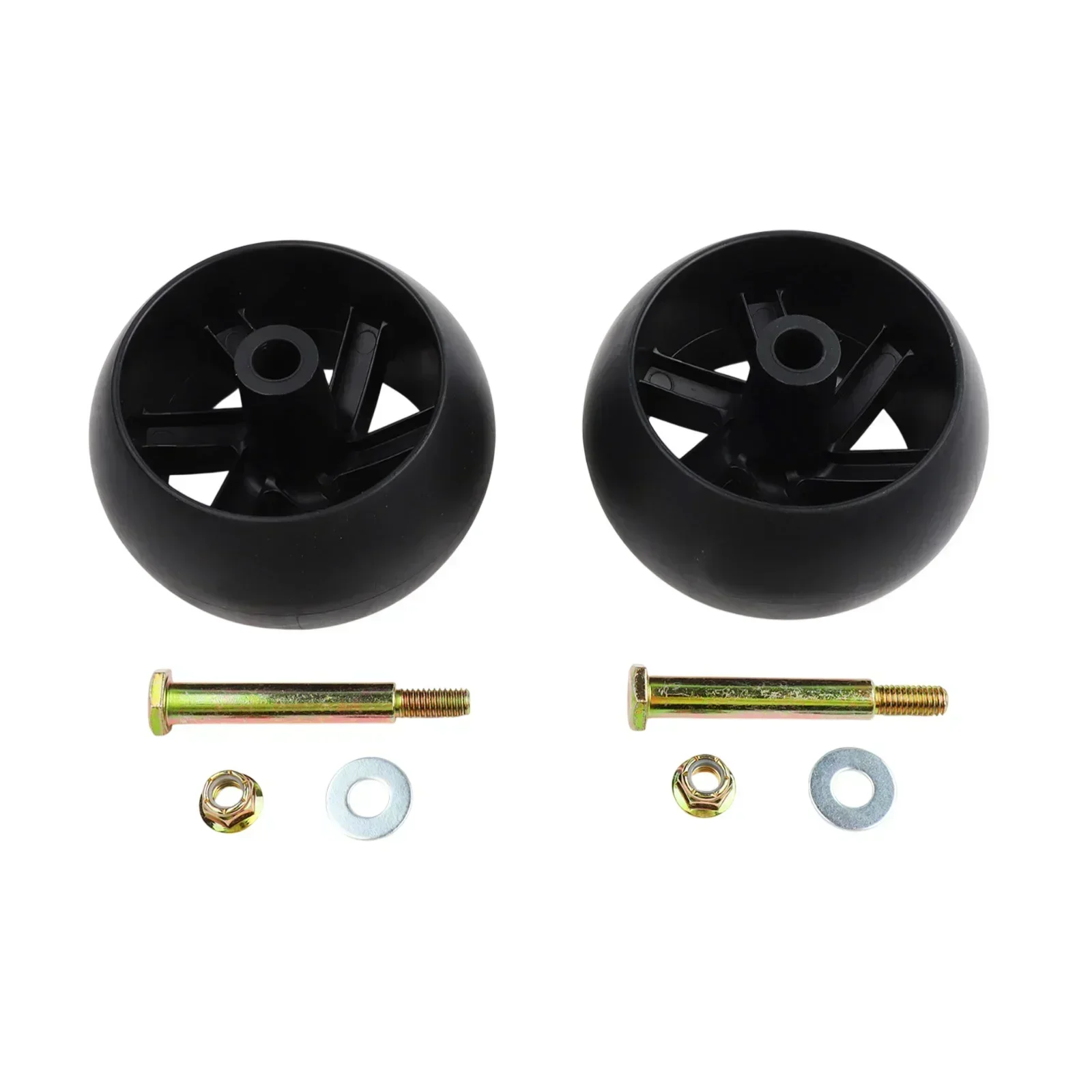 2 Pack Deck Wheels and Hardware Kit Compatible with For 589527301 596434404 532174873 Including Hardware for Easy Replacement