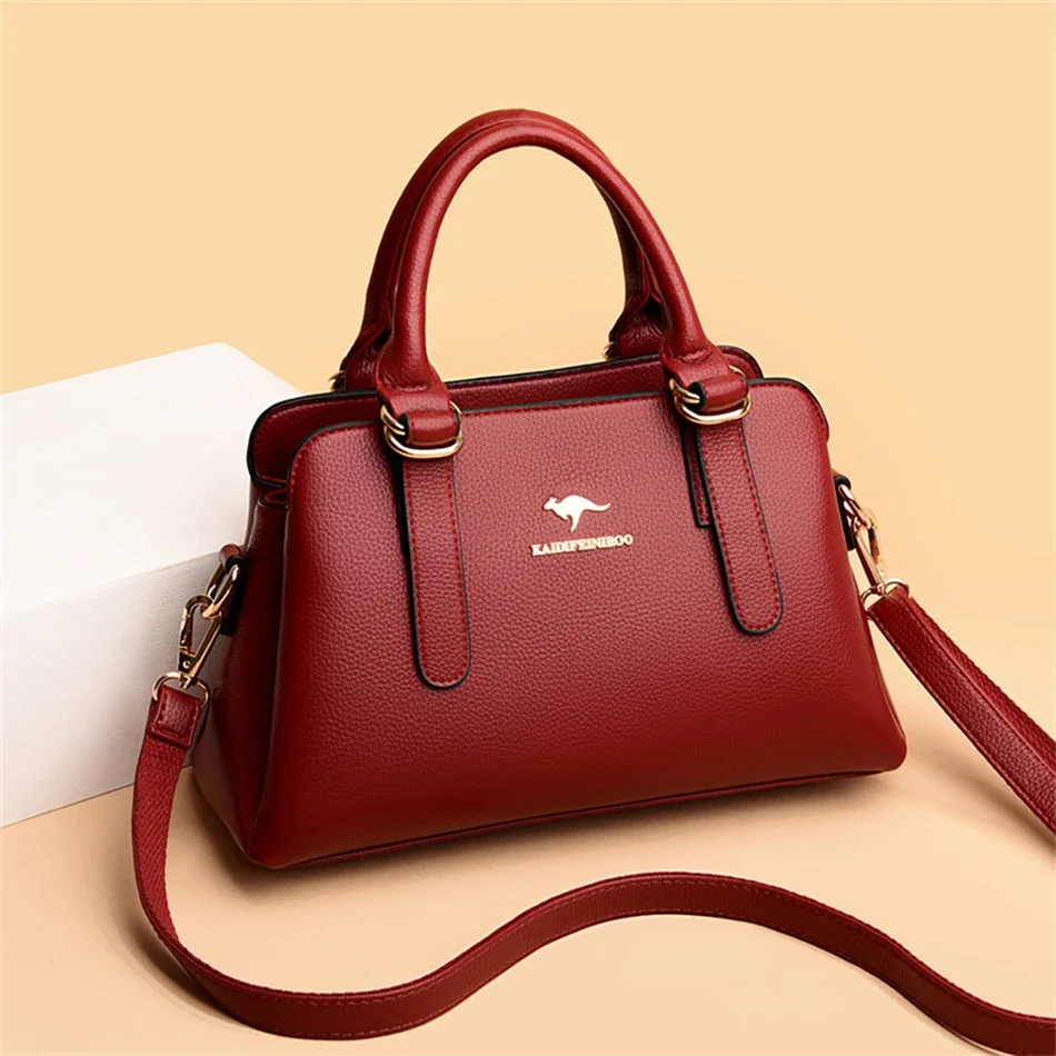 Leisure High Quality Women Purses and Handbags Luxury Designer PU Leather Shoulder Bags Female Bags Ladies Fashion Messenger Sac