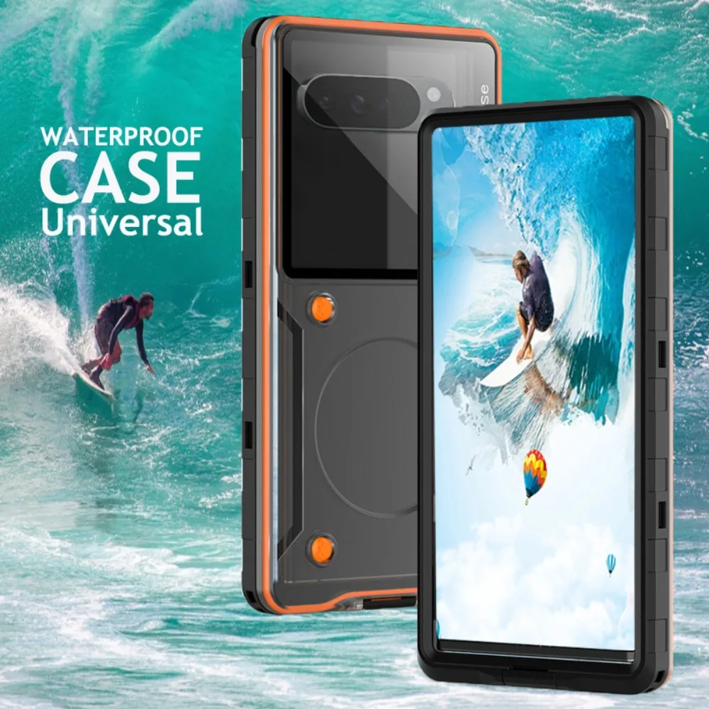 

Universal Waterproof Case 360 Protect Seal Funda for Google Pixel 10 Pro XL 9 Pro 8 A 7 6 5 4 3 4a 5a 6a 7a 8a 9a 10a Hard Cover