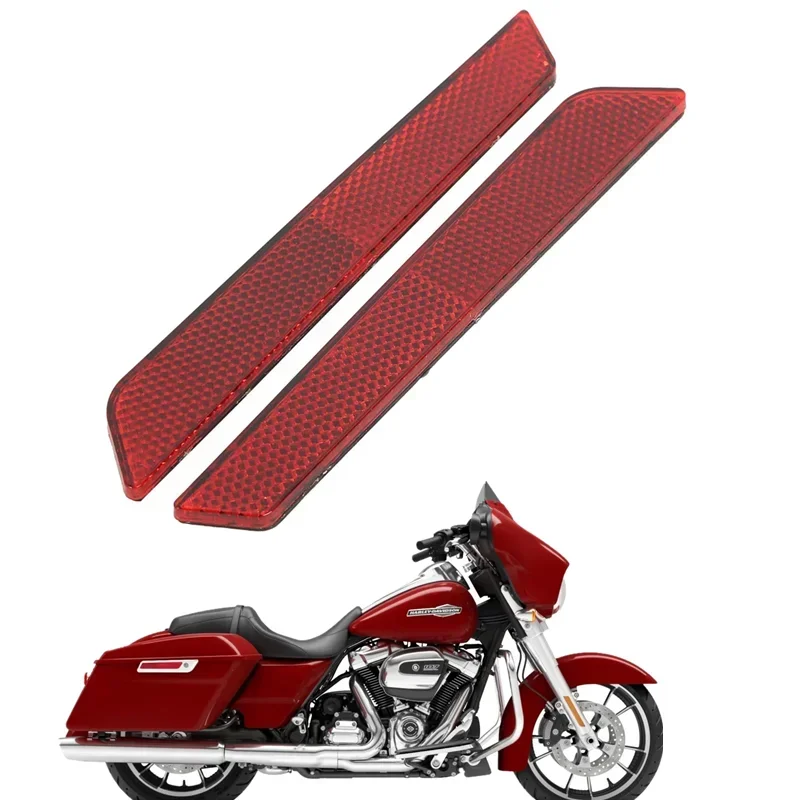 

Для Harley Touring Road King Street Electra Glide 2014-2023 FLHR FLHX FLHTCU Moto Parts Saddlebags крышки с защелкой отражатели