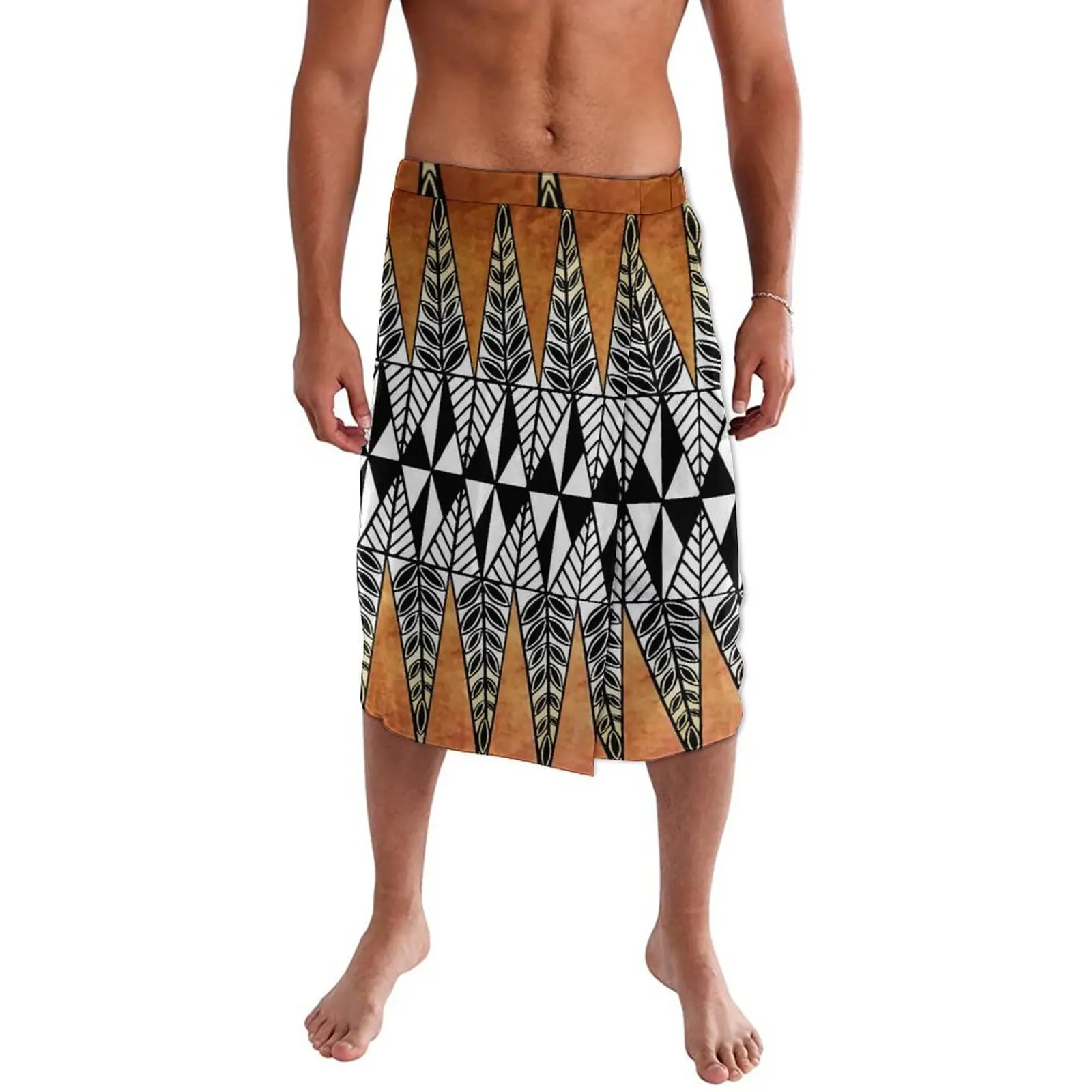 Polynesian Print Men Ie Faitaga Customized Hawaii Men Lavalava Samoan Tribal Ethnic Style 2024 New Listing