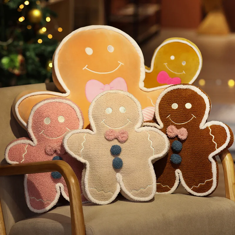 21 Arten Cartoon Weicher Lebkuchenmann Plüschpuppe Kissen Anhänger Weihnachts-Lebkuchen Plüschtier Heimdekoration Geschenk für Jungen und Mädchen – Detail 15