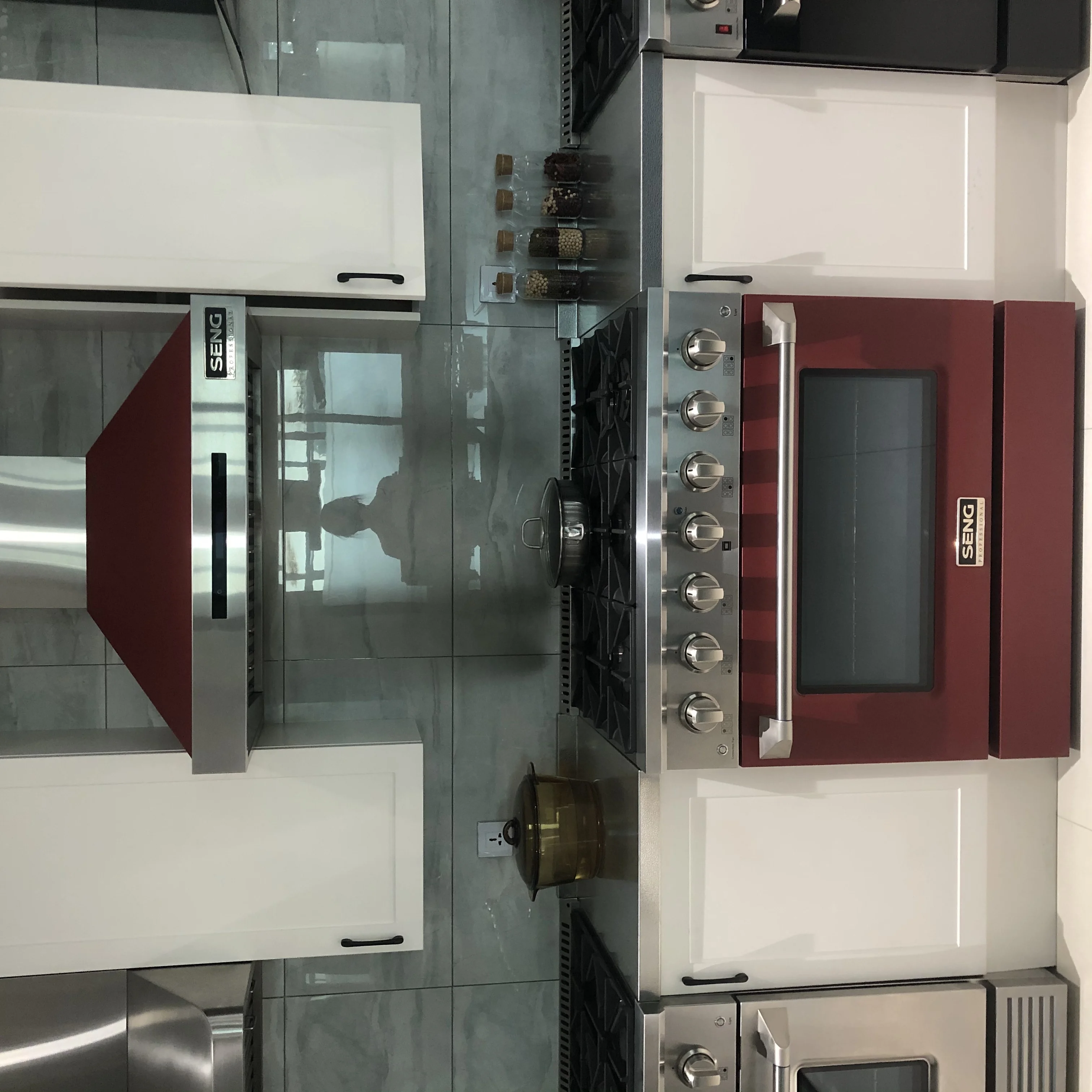 Full Stainless Steel Free Standing Gas RANGE with Auto Ignition Gas Range with Free Standing Oven