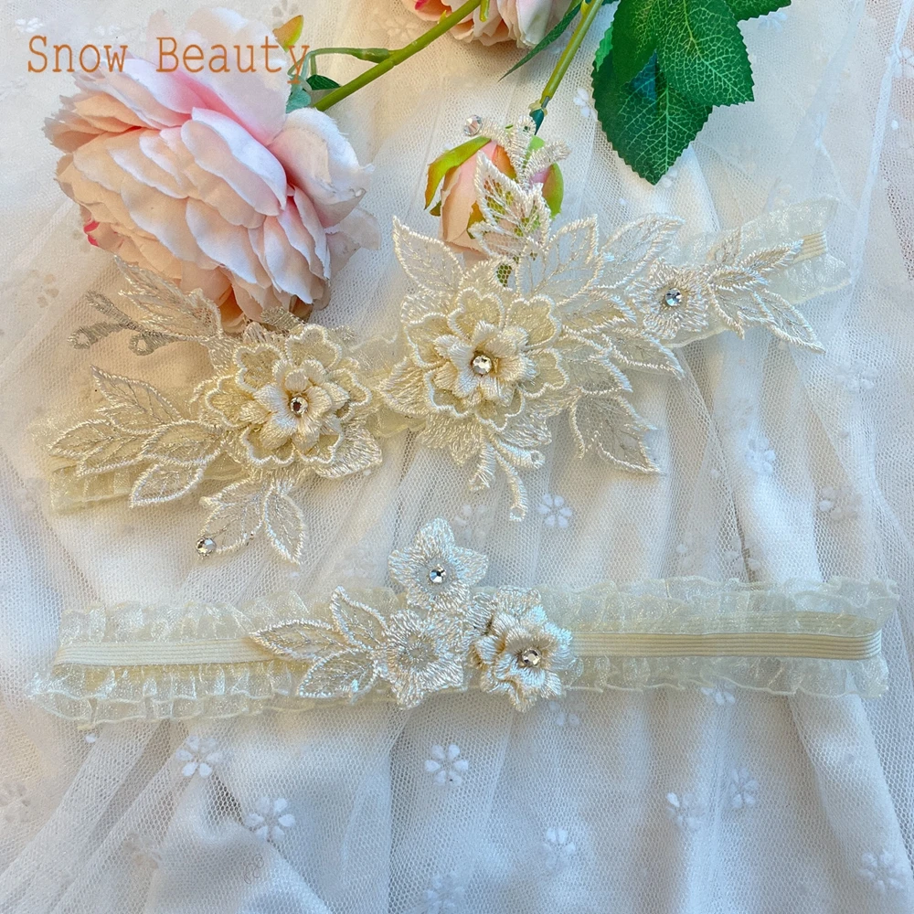 K07 Braut Strumpfband Set Neue Design Elastische Trim Kristall Applique Hochzeit Strumpfband Gürtel Braut Bein Braut Hochzeit Zubehör