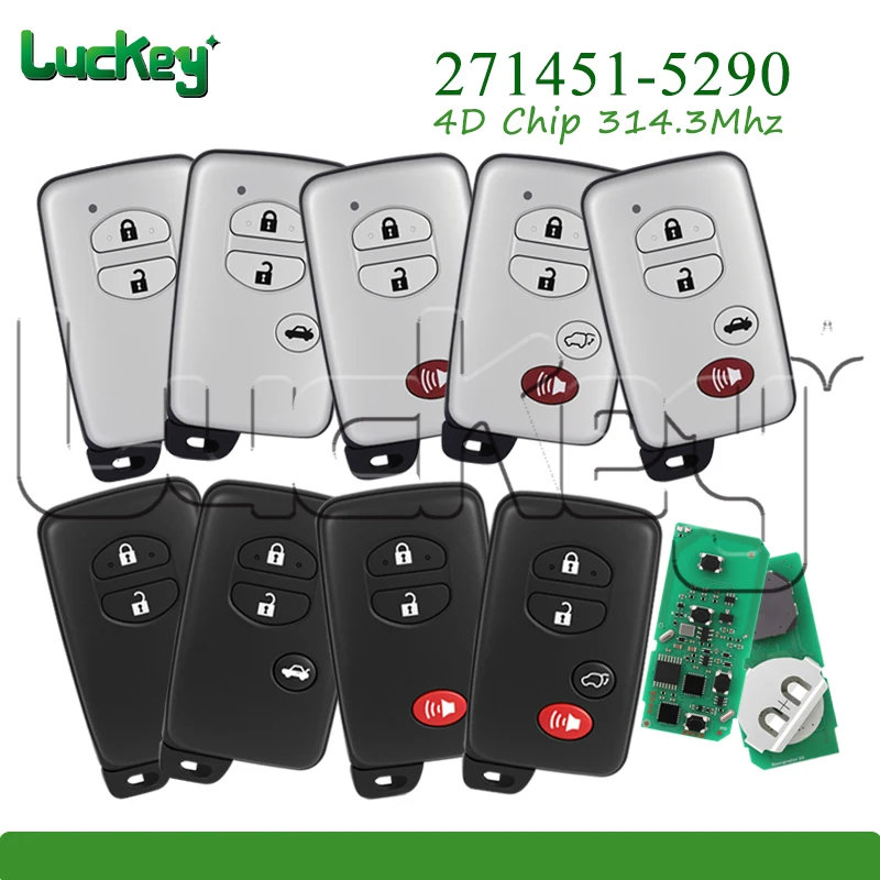

Car Remote Key for Toyota Venza 4Runner Prius C Prius V 2009-2018 HYQ14ACX 314.3Mhz 4D Chip Board 271451-5290 Smart Car Key Fob