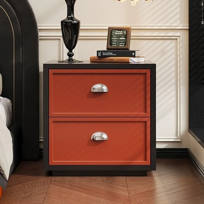 

Steel Nightstand & Thickened Iron Storage Chest: Vintage Style Multi-Tier Floor Cabinet for Living Room & Bedroom