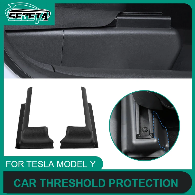 

Interior Modification 2Pcs For Tesla Y Seat Bottom Wheel Anti-kick Protection Car Accessories Front Seat Outer Side Anti Scratch