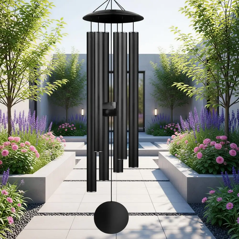 

47-Inch Deep Tone 6 Heavy Tube Outdoor Memorial Wind Chime for Garden and Patio