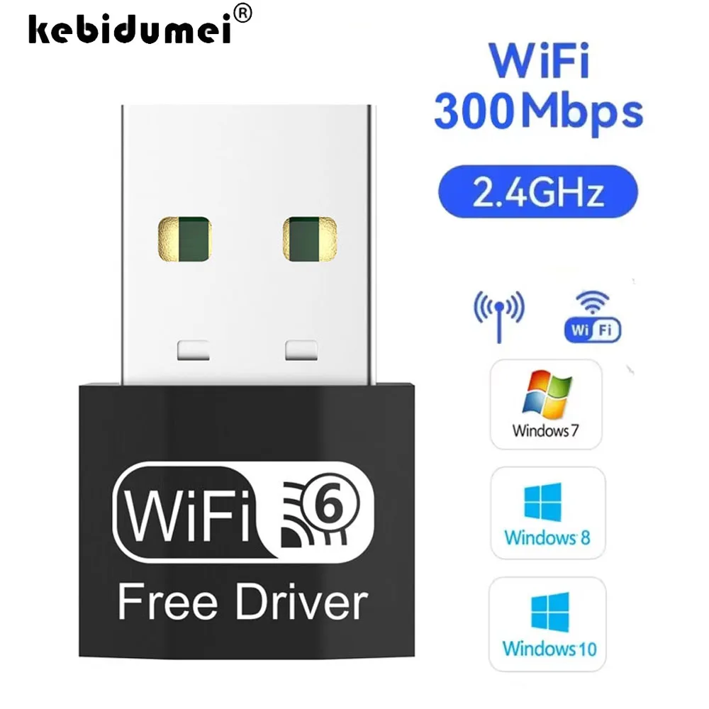 

300 Мбит/с беспроводной USB-адаптер Wi-Fi 802.11N USB 2.0 WiFi-приемник ключ 300 Мбит/с беспроводная сетевая карта для настольного ноутбука Windows