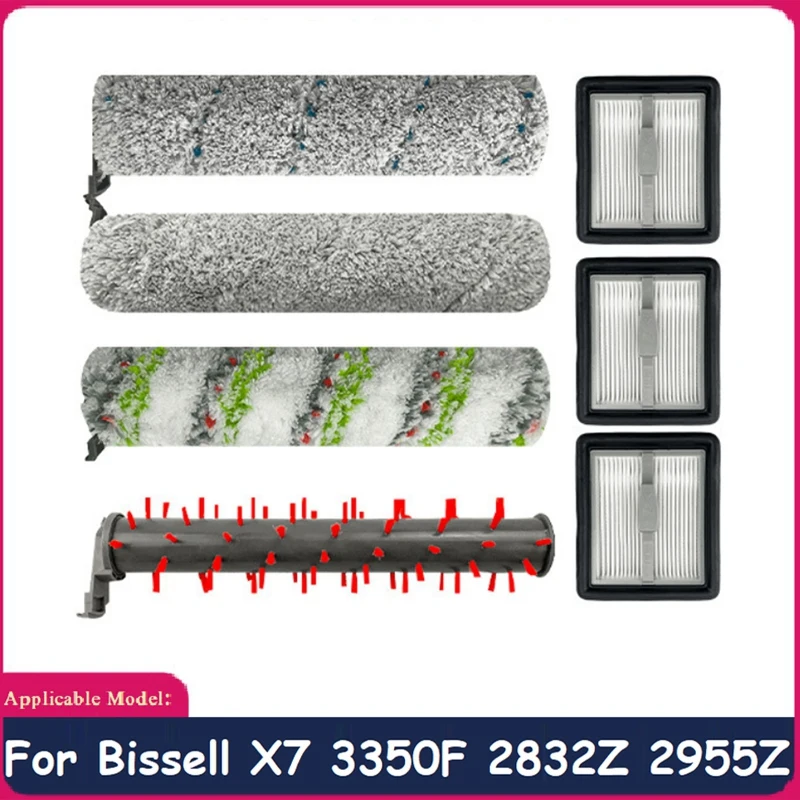 

Vacuum Cleaner Roller Brush Roller Brush Replace For Bissell X7 3350F 2832Z 2955Z