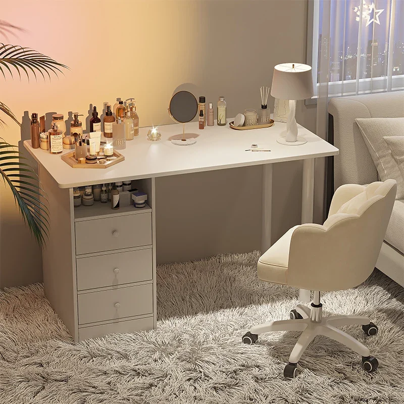 

Girl Makeup Table Bedroom Modern Drawer Side Chair Dressing Vanity Storag Laptop Schminktische Bathroom Furniture