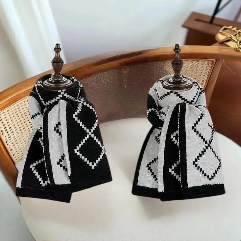 المألوف عيد الميلاد الأيائل ثلج وشاح شال دافئ وشاح أحمر طالب زوجين هدية الكريسماس الشتاء الدافئة وشاح حماية الرقبة