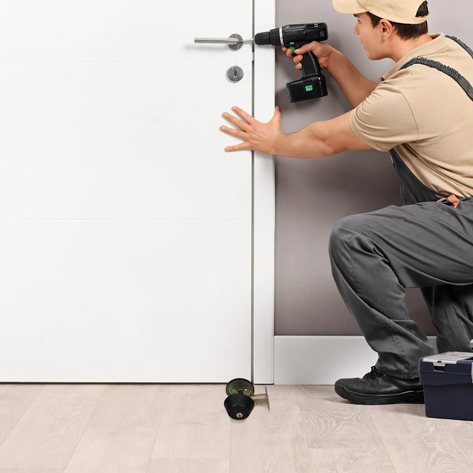 

Hidden Screw Design Deadbolt Lock 35Mm-50Mm One Sided Stainless Steel Door Lock for Secure Entry Contemporary Heavy Duty