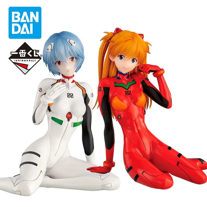 Oryginalny Banpresto Ichiban Kuji Eva Evangelion Heroines Ayanami Rei Asuka oryginalne Model postaci kolekcjonerskie zabawki 18Cm