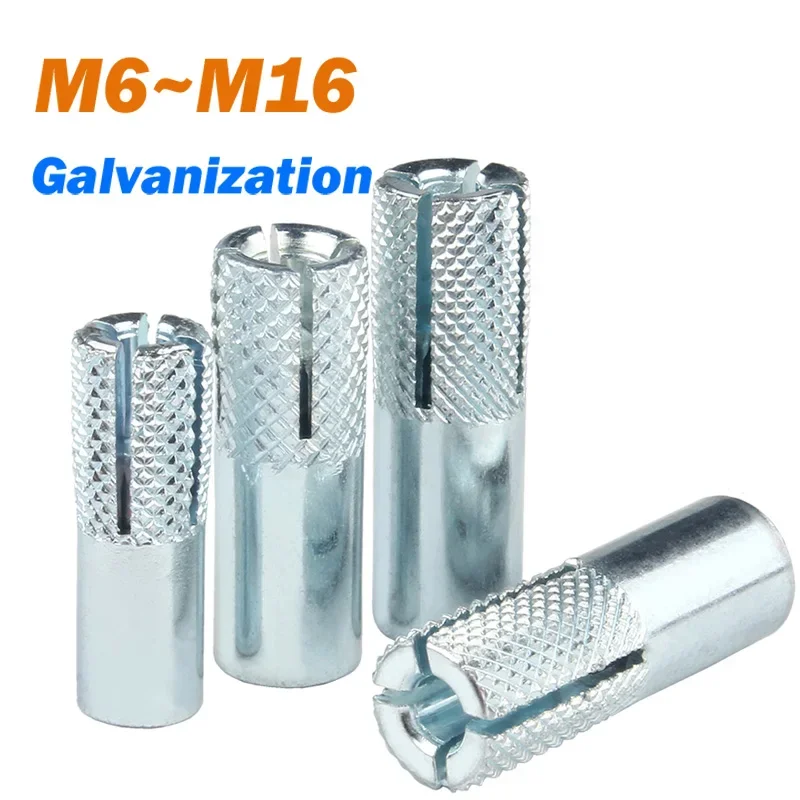 Iron Galvanization Push Burst Blasting Drop-inConcrete Expansion Anchor Zinc Plated M6 M8 M10 M12 M16 Wedge Nut Expansion Anchor