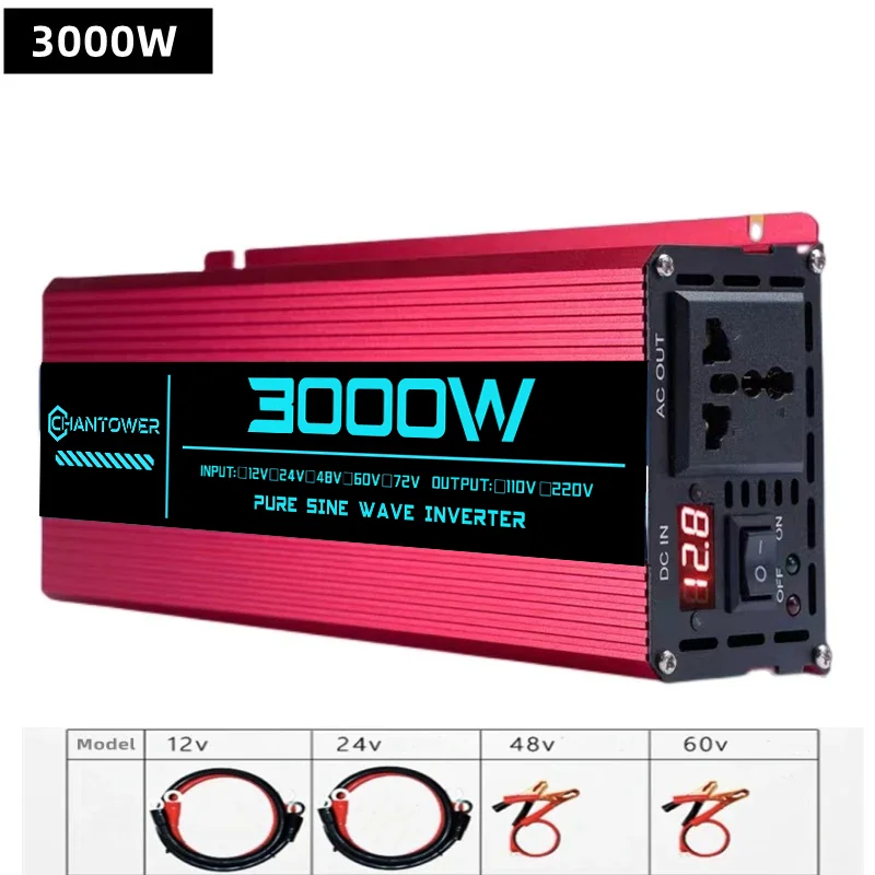 Reiner Sinus-Wechselrichter DC 12 V/24 V/48 V/60 V/72 V zu AC 110 V/220 V 6000 W 5000 W 4000 W 3000 W 1600 W Konverter Auto Solar Power Inverter – Detail 32