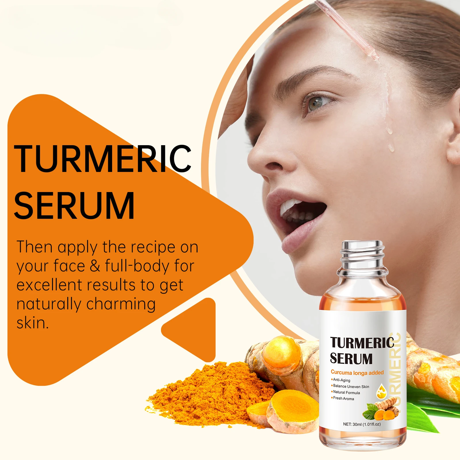 

30g Turmeric Essential Oil Hair Care Body Massage Meridian Cleansing Beauty Salon Rose Nourishing Scraping Treating Ginger Fever