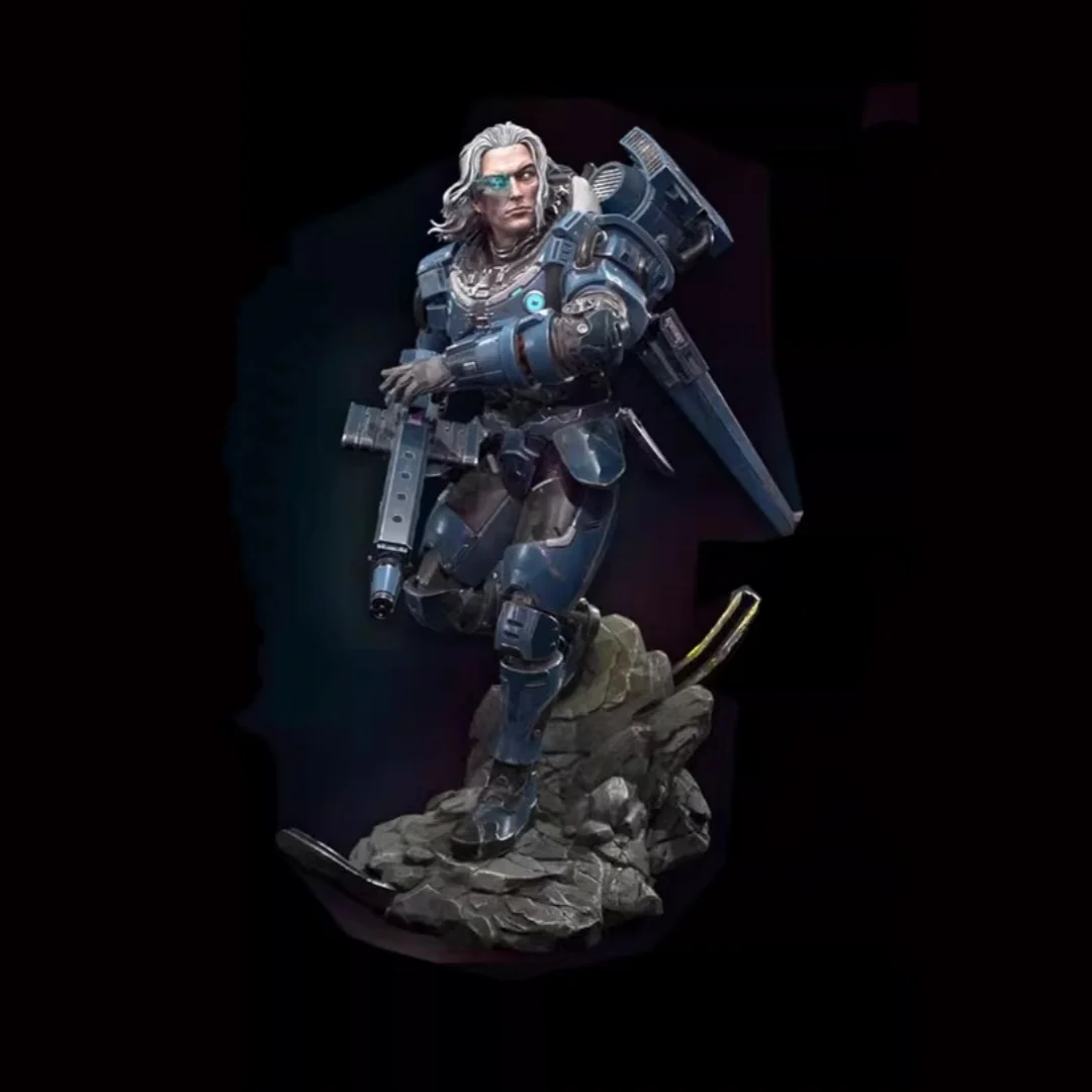 

Бронированный персонал, фигурка из смолы, игрушки «сделай сам», масштаб 1/24, 75 мм, комплект модели из смолы в сборе, разобранные и неокрашенные статуэтки, игрушки