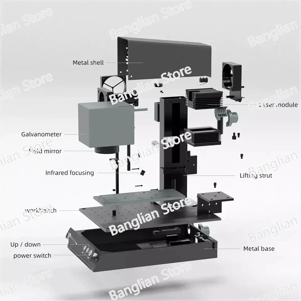 Carve M1 Pro Mini Engraving  Machine Fiber  Engraver Micro  Marking Machine for Metals