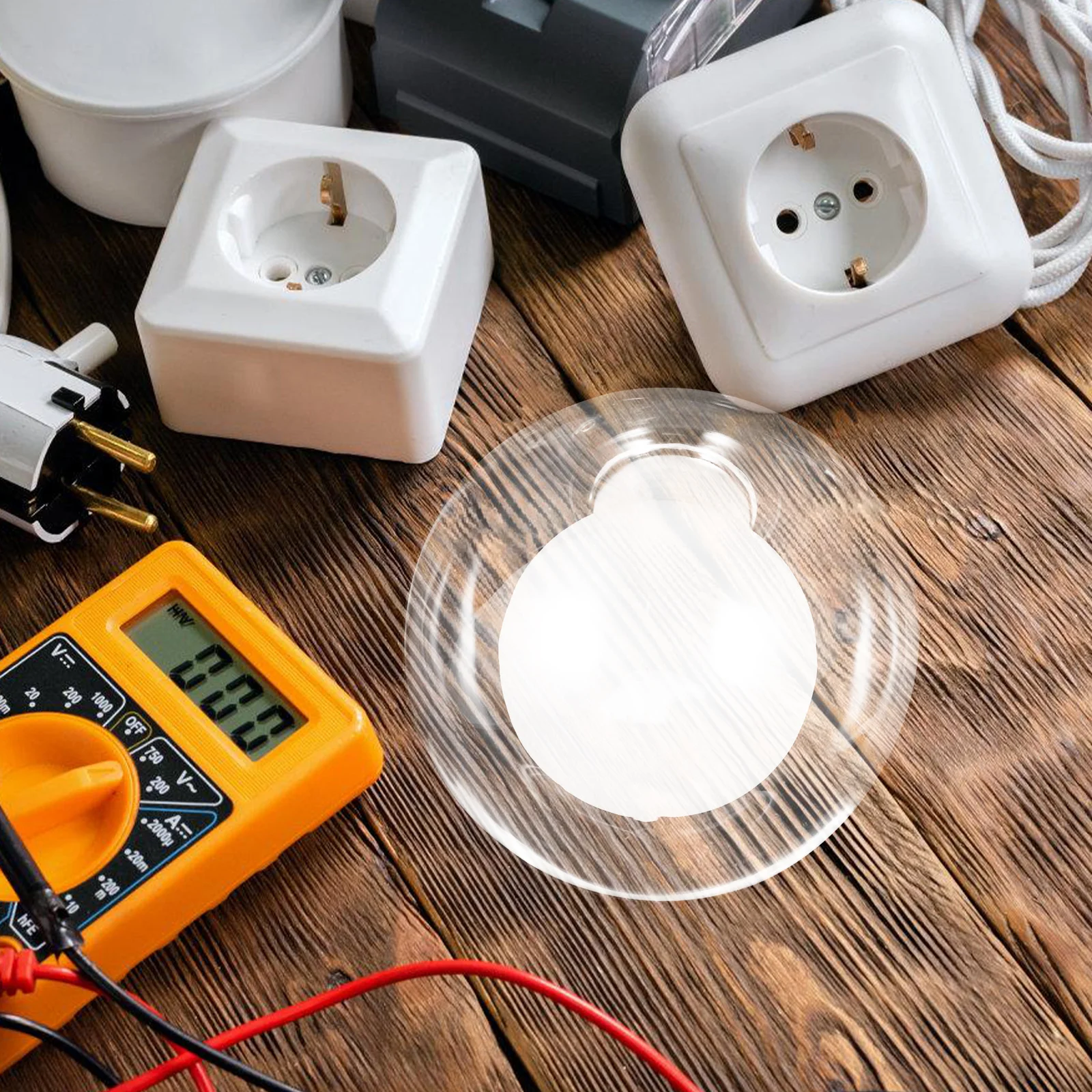 

Round Milky White Glass Lamp Globe Ceiling Light Cover Double Layer Replacement Shade for Pendant Vanity Light Fixtures