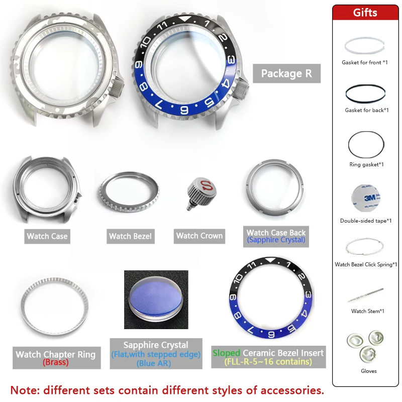 SKX 블랙 실버 스테인리스 스틸 시계 케이스, 42mm, 세라믹 베젤 삽입 사파이어 크리스탈 유리, SKX007 SKX009 NH35 모드 부품