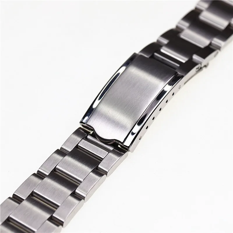 19 mm substijl holle gebogen uiteinde zilveren stalen horlogeband voor 5 Snxs73k1 Snxs75 Snxs77 Snxs79k1 Snx79j1 armbandriem mods