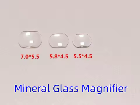 Watch Date Window Crystal Magnifier Tool Mineral Glass Magnifier Lens High Transparency Watch Glass 5.5x4.5mm-7.0x5.5mm YZC041