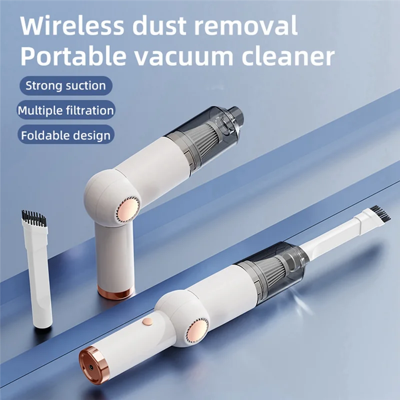 

2025 Trendmini-пылесос, складной портативный USB перезаряжаемый беспроводной ручной пылесос с высокой всасыванием для домашнего автомобиля, легкий
