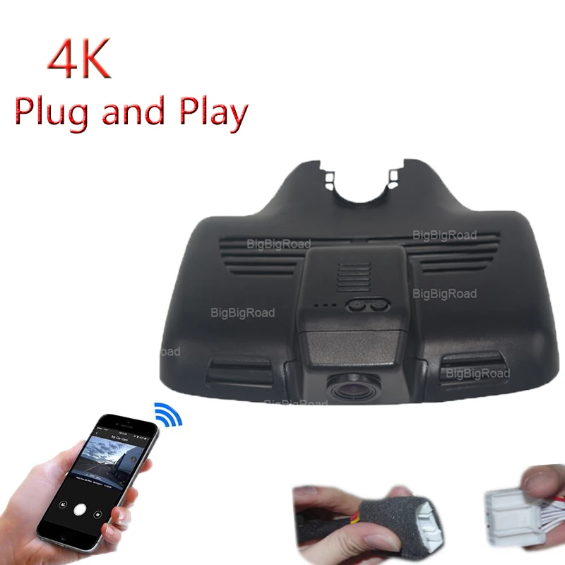 

4K Plug And Play For Mercedes-Benz C200 C260 GLC 260 300 2013 2014 2015 2016 2017 2018 Car Wifi DVR Video Recorder Dash Camera