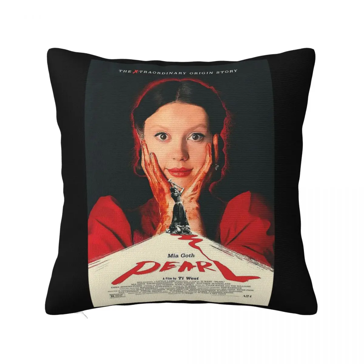 Pearl A24 Retro Indie Horror Movie Portrait Cushions Decorative Pillows Covers For Bed Pillows Pillow Case Pillow Cover